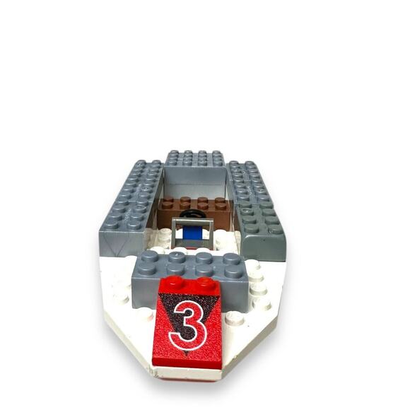 Lego Fire 327 Floating Boat Hull From Set 6429 1999 Authentic Vintage Red White - Picture 9 of 14
